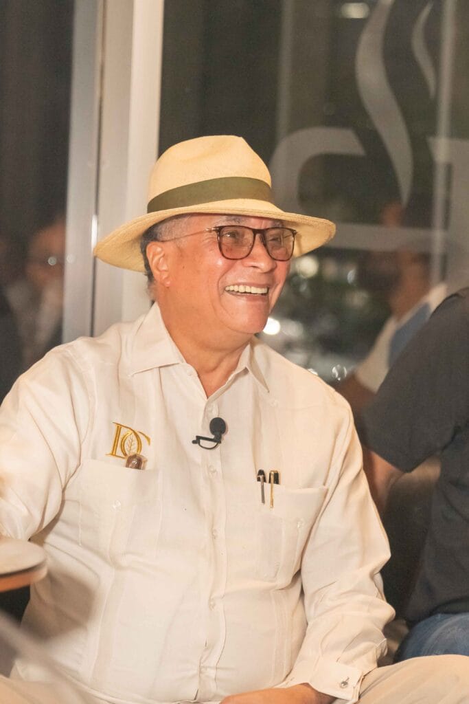 Eladio Diaz master blender and Dominican cigar maker at Leaf Experiences 2025.