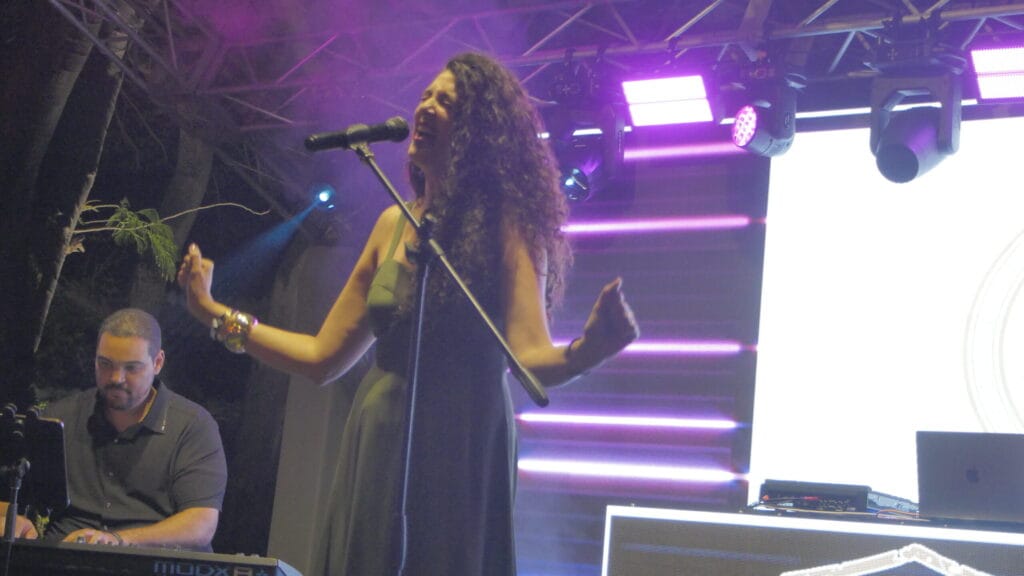 Jazz performer during Caribbean Cigar Night 2026 in Puerto Plata, Dominican Republic