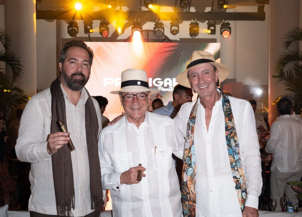 Ciro Cascella, Frank Rainieri and Litto Gomez during Procigar Night Punta Cana 2026