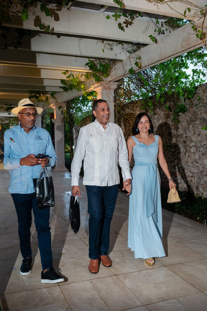 Guests arriving at PROCIGAR Night Punta Cana 2026 near La Aurora representative Wascar Aracena