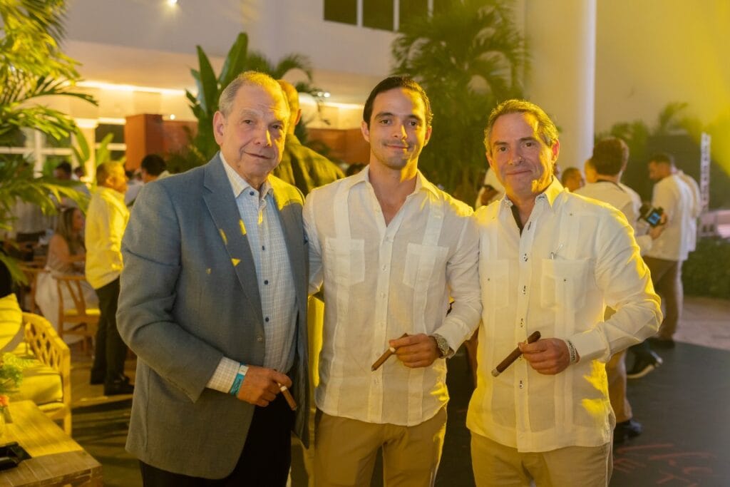 Eduardo Trueba, Diego Prida and Diego José Prida during Procigar Night Punta Cana 2026