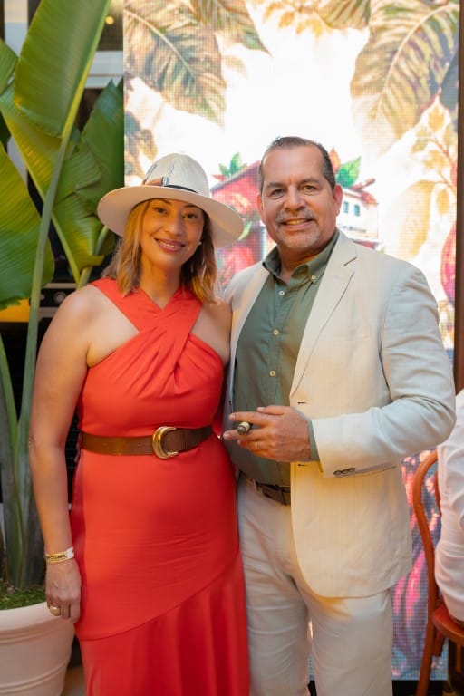 Giselt Torres de Guillén and Yuri Guillén during Procigar Night Punta Cana 2026