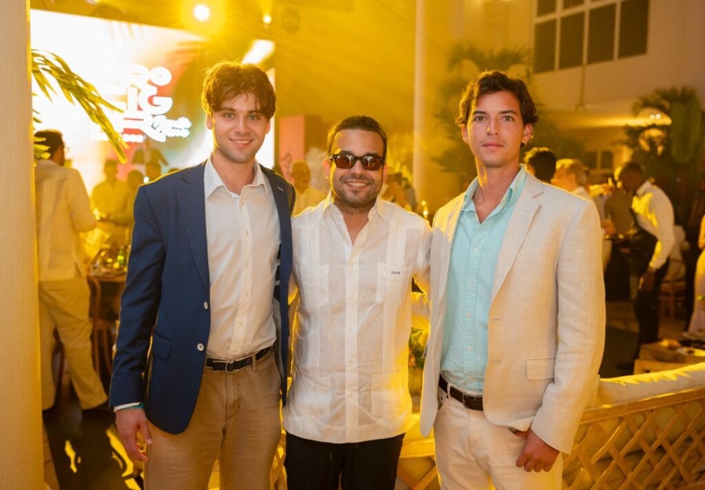 Ian Schandlbauer, Eduardo Saint-Hilaire and Christian Schandlbauer during Procigar Night Punta Cana 2026
