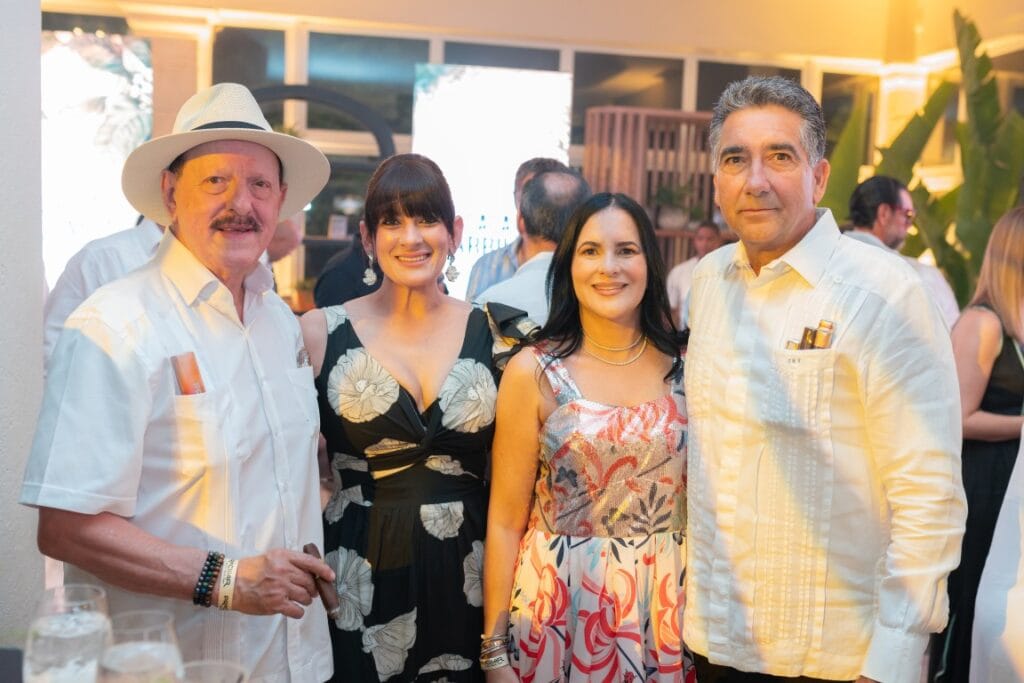 Romel Pimentel, Yamel Pimentel, Deyanira Pappaterra and Carlos Medrano during Procigar Night Punta Cana 2026