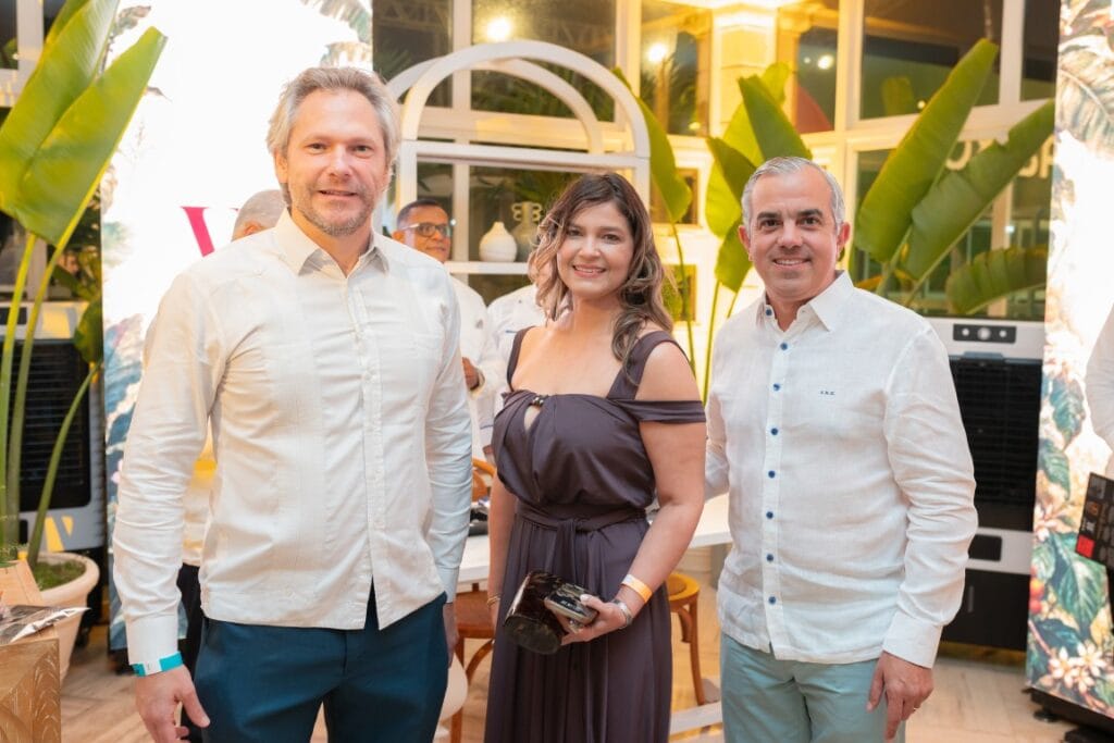 Johannes Kelner, Bibi Grullón de Hernández and Iván Hernández Guzmán during Procigar Night Punta Cana 2026