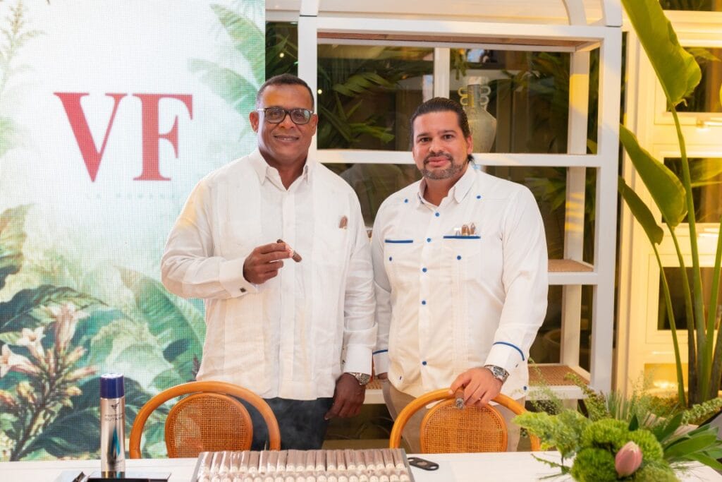Pedro Ventura and José Armando Torres during Procigar Night Punta Cana 2026