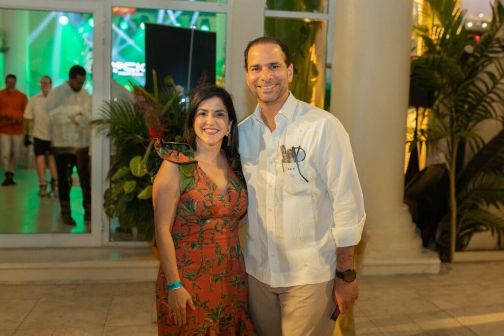 Biviana Riveiro and Frank Elías Rainieri during Procigar Night Punta Cana 2026