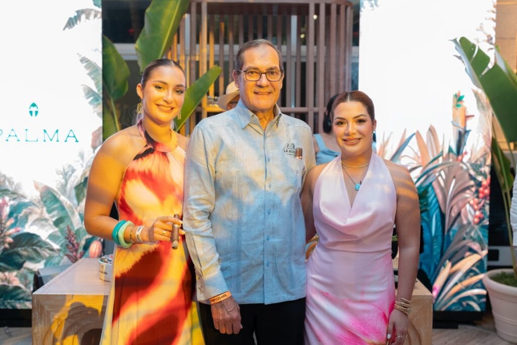 Daniela León, Guillermo León and Michelle León during Procigar Night Punta Cana 2026