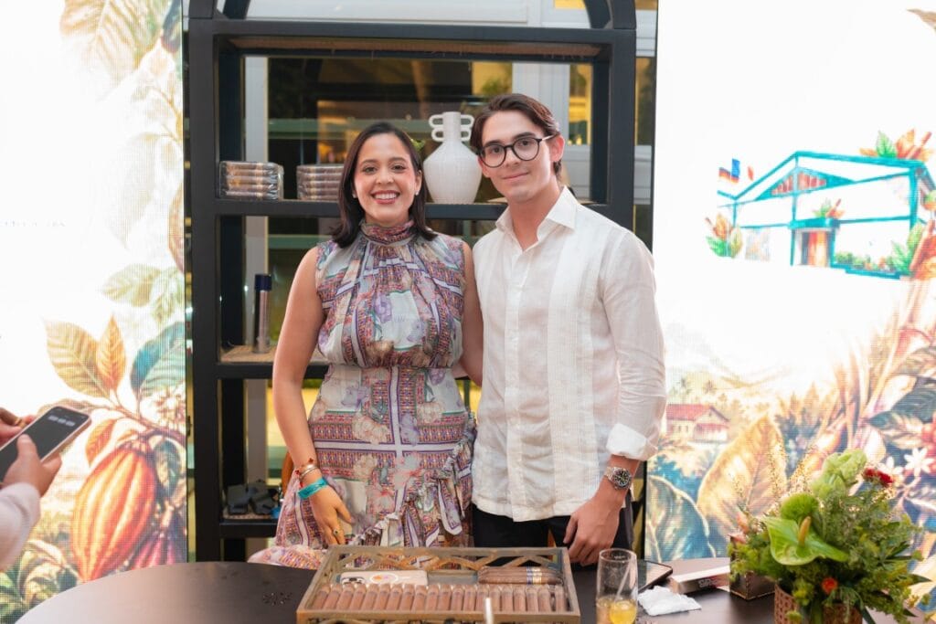 Nirka Reyes Estrella and César Augusto Reyes during Procigar Night Punta Cana 2026