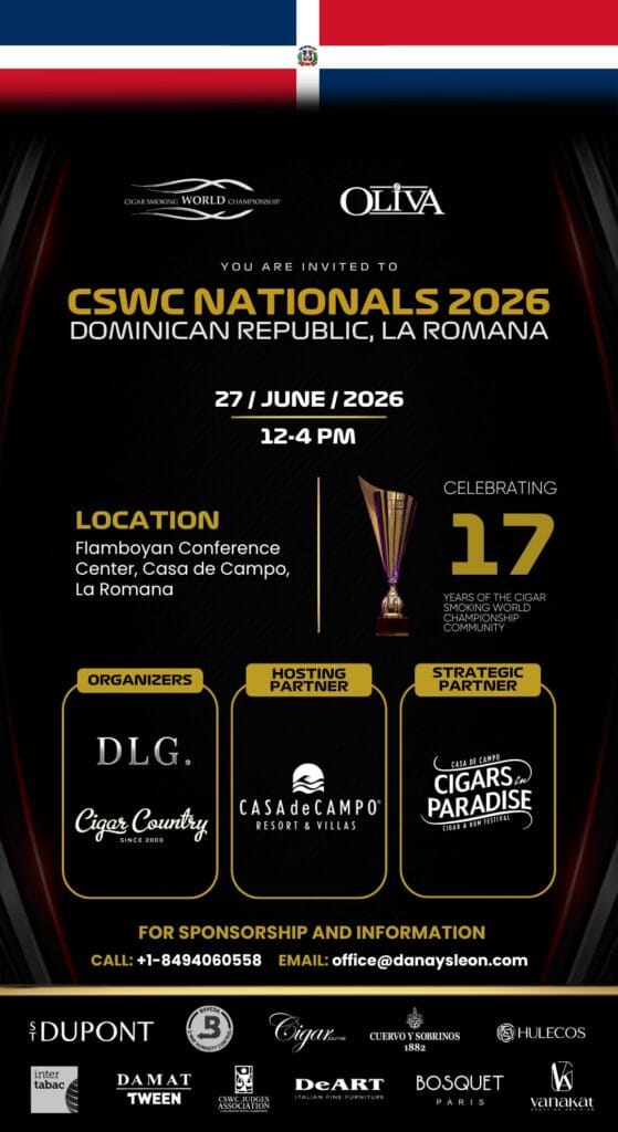 CSWC Dominican Republic 2026 Championship national qualifier at Cigars in Paradise.